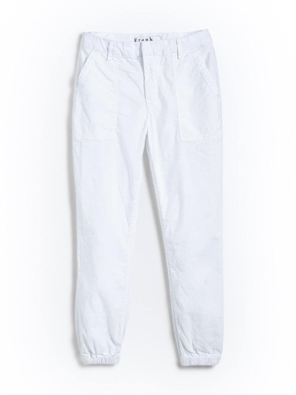 Frank & Eileen Jameson Utility Jogger Pants in White Italian Performance Linen 2 - Picture 2 of 16